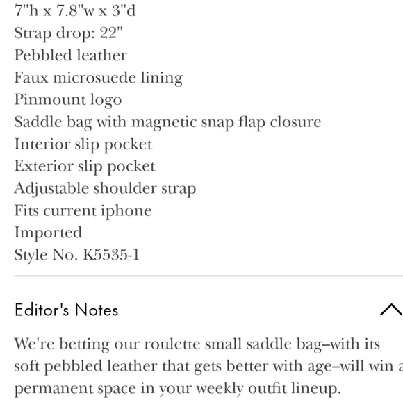 Kate Spade Roulette Small Saddle Bag - Picture 2 of 7